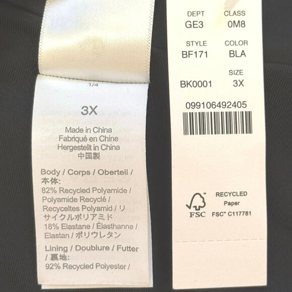 J. Crew Black Cross Front Cheeky Bikini Bottom Size 3X - Picture 4 of 6